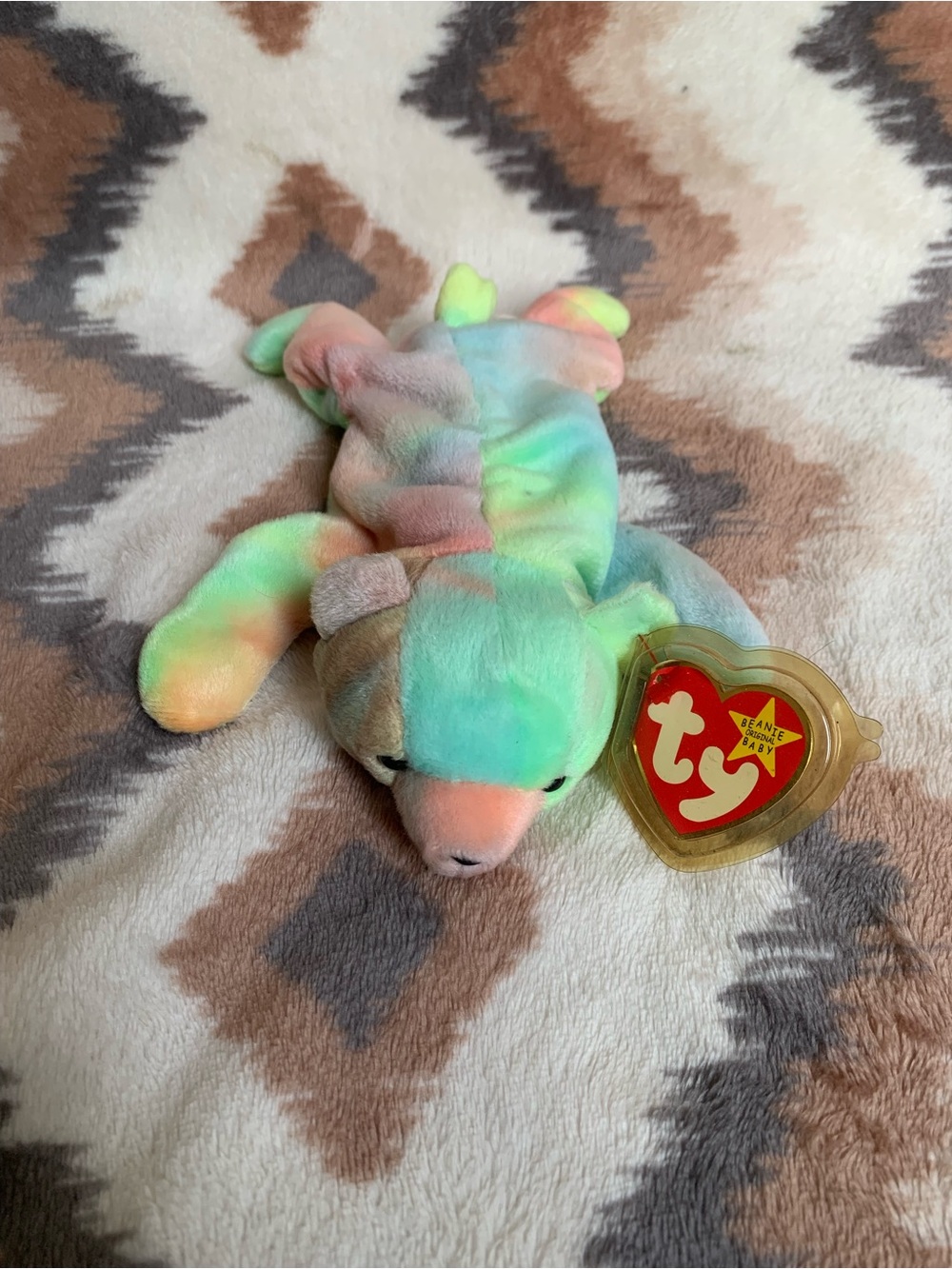 Ty Beanie Baby - SAMMY the Ty-Dyed Bear (8.5 Inch) Stuffed Animal Toy